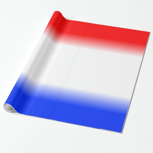 Red White and Blue Patriotic Geschenkpapier (Ungerollt)