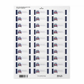 Red White and Blue Patriotic Label (Vorne)