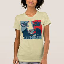Red White and Blue Pop Art Inspired Cow Tshirt