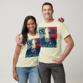 Red White and Blue Pop Art Inspired Cow Tshirt (Unisex)