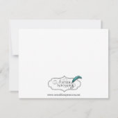 Red White and Blue Response Card RSVP Karte (Rückseite)