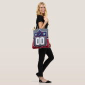 Red White and Blue School Football Jersey Tasche (Am Model)