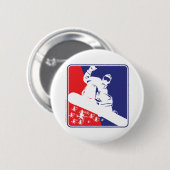 Red-White-and-Blue-Snow-Boa Button (Vorne & Hinten)