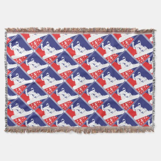 Red-White-and-Blue-Snow-Boa Decke (Vorderseite)