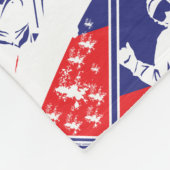 Red-White-and-Blue-Snow-Boa Fleecedecke (Ecke)