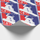 Red-White-and-Blue-Snow-Boa Geschenkpapier (Ecke)