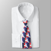 Red-White-and-Blue-Snow-Boa Krawatte (Gebunden)