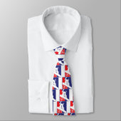 Red-White-and-Blue-Snow-Boa Krawatte (Gebunden)