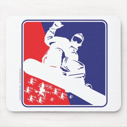 Red-White-and-Blue-Snow-Boa Mousepad (Vorne)