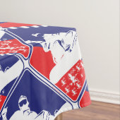 Red-White-and-Blue-Snow-Boa Tischdecke (Beispiel)