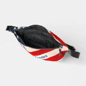 Red White and Blue Star and Stripes USA Flag Bauchtasche (Offen)