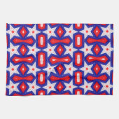 Red White and Blue Star Muster Geschirrtuch (Horizontal)