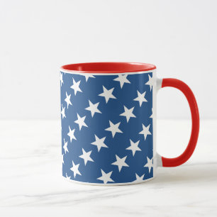 Red White and Blue Star Tasse