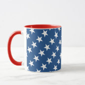 Red White and Blue Star Tasse (Links)