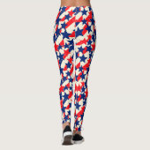 Red, White, and Blue Stars and Stripes Leggings (Rückseite)