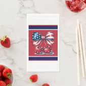 Red White And Blue Stars Paper Guest Towels Serviette (Beispiel)