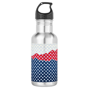 Red, White and Blue Stars (USA) (Vereinigte Staate Edelstahlflasche
