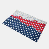 Red, White and Blue Stars (USA) (Vereinigte Staate Fußmatte (Schrägansicht)