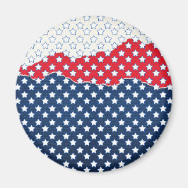 Red, White and Blue Stars (USA) (Vereinigte Staate Magnet