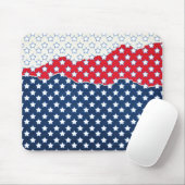 Red, White and Blue Stars (USA) (Vereinigte Staate Mousepad (Mit Mouse)