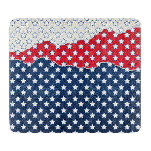 Red, White and Blue Stars (USA) (Vereinigte Staate Schneidebrett