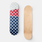 Red, White and Blue Stars (USA) (Vereinigte Staate Skateboard (Vorderseite)