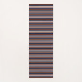 Red, White and Blue Stripes Yogamatte (Vorderseite)