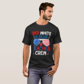 Red White and Blue Teacher Crew 4. Juli Sungla T-Shirt (Vorne ganz)