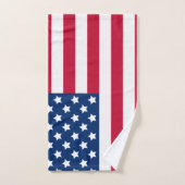 Red White and Blue US Flagge USA Flag Badhandtuch Set (Handtuch)