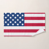 Red White and Blue US Flagge USA Flag Badhandtuch Set (Handtuch)