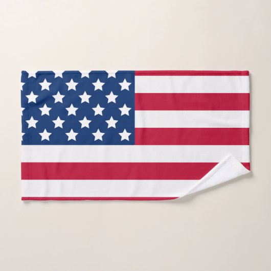 Red White and Blue US Flagge USA Flag Badhandtuch Set (Handtuch)
