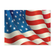 Red White and Blue Waving U.S. Flag