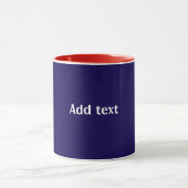 Red, white and Blue with white text, Tasse (Zentrum)