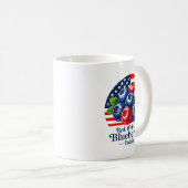 Red White And Blueberries Christian Patriotic Kaffeetasse (VorderseiteRechts)