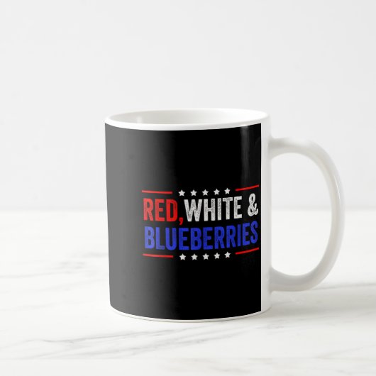 Red, White And Blueberries Patriot Dom 2025 Kaffeetasse (Rechts)