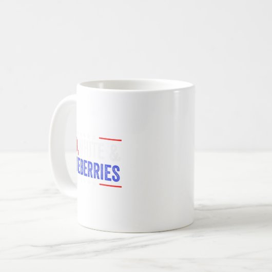 Red, White And Blueberries Patriot Dom 2025  Kaffeetasse (Vorderseite Links)