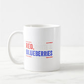 Red, White And Blueberries Patriot Dom 2025 Kaffeetasse (Links)