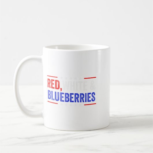 Red, White And Blueberries Patriot Dom 2025  Kaffeetasse (Links)