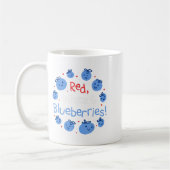 Red, White And Blueberries Patriot Dom For Men Wom Kaffeetasse (Links)