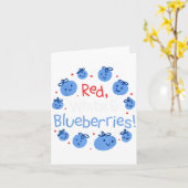 Red, White And Blueberries Patriot Dom For Men Wom Karte (Gelbe Blume)
