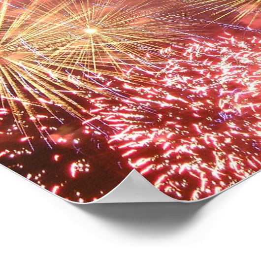 Red White and Boom Poster (Ecke)