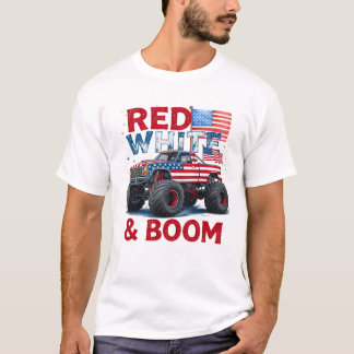 Red White and Boom T-Shirt, Funny 4. Juli Shirt