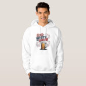 Red White and Brew Firework Design Hoodie (Vorne ganz)
