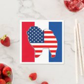 RED WHITE AND CHOUS Servietten (Beispiel)