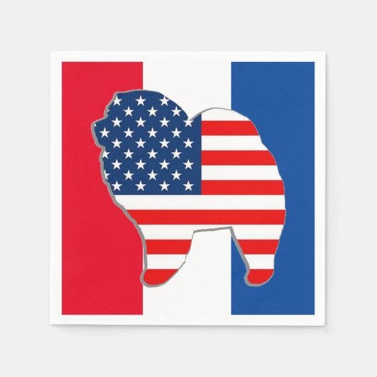 RED WHITE AND CHOUS Servietten (Vorderseite)