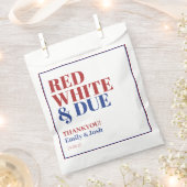 Red White and Due 4. Juli Babydusche Geschenktütchen (Ausgeschnitten)