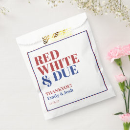Red White and Due 4. Juli Babydusche Geschenktütchen