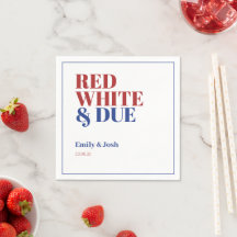 Red White and Due 4. Juli Babydusche