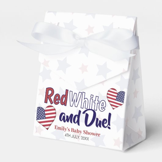 Red White and Due Baby Showbox Geschenkschachtel (Vorderseite)