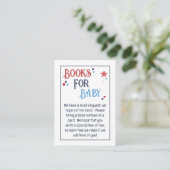 Red White and Due Books for Baby Begleitkarte (Stehend Vorderseite)